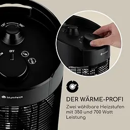Інфрачервоний обігрівач Blumfeldt Heat Guru 360 Mini 350 Вт 700 Вт (10035506) - мініатюра 2