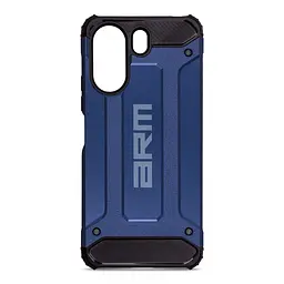 Чехол для Xiaomi Redmi 13C 4G Poco C65, Panzer, синий, противоударный, бронированный, милитари, панель-накладка, защита всего корпуса, защита дисплея и камеры, термополиуретан (TPU) + поликарбонат (PC), ArmorStandart (ARM73716)