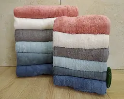 Набір турецьких махрових рушників Cestepe 50х90 6 штук + 70х140 6 штук Bamboo Sarev - мініатюра 3
