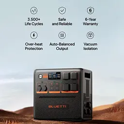 Зарядна станція BLUETTI AC240P Solar Portable Power Station / 2400 Вт / 1843 Вт/ч / LiFePO4 (AC240P) UA - мініатюра 6