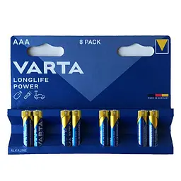 Батарейка VARTA LONGLIFE Power AAA(R3) blister 6+2 (8/160) (АРТ8936)