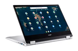 Ноутбук Acer Chromebook Spin CP314-1HN 14' FHD IPS, Intel C N4500, 8GB, F128GB, UMA, ChromeOS, сріблястий (NX.AZ3EU.002) - мініатюра 10