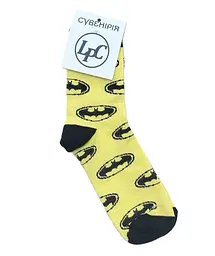 Шкарпетки жіночі "Batman" жовті