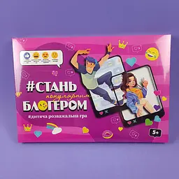 Настільна гра Strateg "Стань популярним блогером" 30399 бродилка