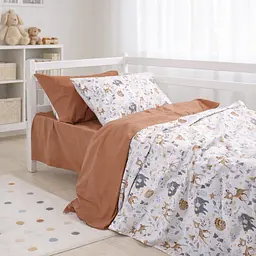 Комплект постільної білизни Бязь Mirson Wild Friends 175х210см (2200012565155) - мініатюра 4