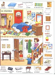 First 1000 Words in French. Sticker Book - мініатюра 3