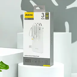 Павербанк Dudao White 10 000 mAh / 10 Вт (6977196681860) - мініатюра 2