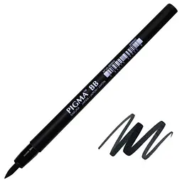 Лінер-ручка Sakura PIGMA PEN Brush BB, чорний