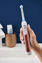 Електрична зубна щітка Oral-B Special Edition Genius X Rose Gold, рожевий - мініатюра 7