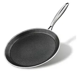 Сковорода млинна Bohmann Premium BP 4200-20 20 см професійна для млинців нержавіюча сталь 18/10 - мініатюра 2