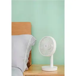 Вентилятор Jipin Desktop Fan на акумуляторі білий - мініатюра 2