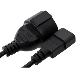 Кабель живлення C14 M to Schuko F 0.75mm2 Copper Vinga (VPCC14S75C) - мініатюра 3