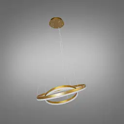Підвісна Led люстра кільця D8174-600+400G - мініатюра 3