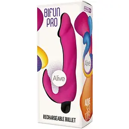 Вібратор вагінально-кліторальний Alive Bifun Pro Pink - мініатюра 3