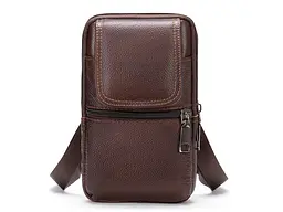 Чоловіча сумка-барсетка на ремінь Vintage 10х17,5х3,5 см 000158542 - мініатюра 2