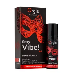 Рідкий вібратор Sexy Vibe, 15 мл вібрація + зігрівальний ефект Orgie (Бразилія-Португалія)