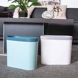 Відро для сміття MBM My Home вузьке без кришки 10 л біле (BIN-08 10L WHITE) - мініатюра 9