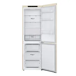Холодильник LG 186x60х68 холодильне відділення 234 л морозильне відділення 107 л 2 двері А+ NF бежевий (GC-B459SECL) - мініатюра 3