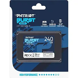 SSD накопичувач Patriot Burst Elite 240GB (PBE240GS25SSDR) [119379] - мініатюра 4
