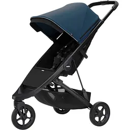 Дитяча коляска Thule Spring Black / Majolica Blue (TH 11300200-11300303)