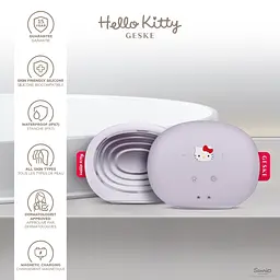 Електронна звукова маска тепло та холод GESKE Sonic Warm & Cool Mask 8 в 1 by Hello Kitty фіолетова - мініатюра 5