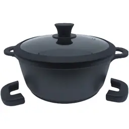 Кована кастрюля Krauzer з силіконовою кришкою 4,5 л (77093)