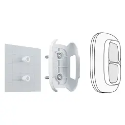 Аксесуар для охоронних систем Ajax DoubleButton Holder біла - мініатюра 2