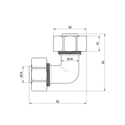 Кут обтискний SD Plus 20 SD155W2020 - мініатюра 2