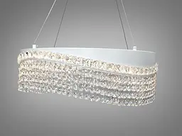 Елегантна підвісна LED люстра Diasha P7027/D500WH біла 58W до 20 м2 - мініатюра 3