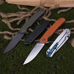 Нож складной туристический Ruike P801-G, (8.6 см) 14C28N/G10 оливковый - миниатюра 15