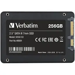 Накопичувач SSD 2.5" 256GB Verbatim (49351) - мініатюра 2