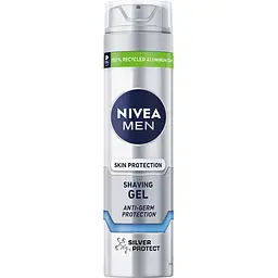 Гель для гоління NIVEA MEN Срібний захист 200 мл