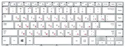Клавіатура для ноутбука Samsung (470R4E, BA59-03680A) White, (No Frame)