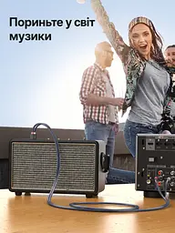 Стереоаудіокабель UGREEN AV104 5 м Cinch тюльпани 2 штекери RCA на кожному кінці для з’єднання аудіовиходу джерела з входом підсилювача або активної акустики подвійне екранування чорний кабель із сірими корпусами штекерів і золотистими контактами (10520) - мініатюра 7