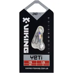 Балансир Viking Fishing Yeti Ice Jig 15mm 1.5g #16 European Values - мініатюра 2