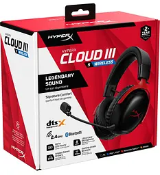 Ігрова гарнітура HyperX Cloud III S Black Red (A59Z0AA) - мініатюра 5