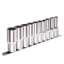 Набір головок високих Alloid 1/2" на планці (10, 11, 12, 13, 14, 17, 19, 21, 22, 24 мм) 11 шт 12 гр (НГП-4011-12) - мініатюра 2