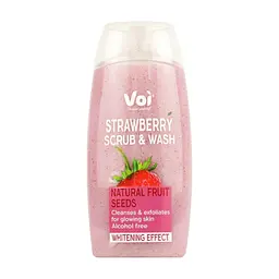 Гель для душа Voi Scrub & Wash Natural Fruit Seeds Whitening Effect 400 мл (8681608226140)