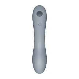 Вакуумний стимулятор клітора з вібрацією Satisfyer Curvy Trinity 3 сірий - мініатюра 7