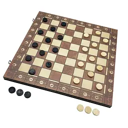Набір настільних ігор "Шахи, нарди, шашки 3 в 1" Set1 NE-LG-11 ігрове поле 40х40 см - мініатюра 5