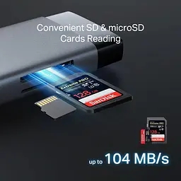 TP-Link Хаб USB UH9120C USB-C > 3xUSB3.0/1xUSB-C/xHDMI/1xRJ45/1xSD/1xmicroSD/1xPD 100Wh - мініатюра 8