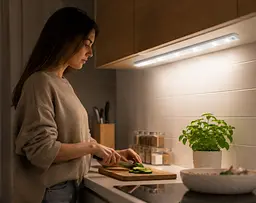 Лампа із сенсором на рух LED 50 / Акумуляторний світильник із датчиком руху - мініатюра 3