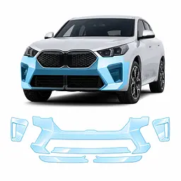 Антигравійна захисна бронеплівка за лекалами для BMW iX2 U10 2023- передній бампер