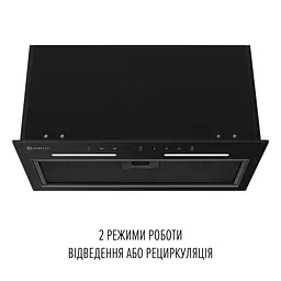Витяжка повновбудована PERFELLI VIOLA 5QWRB NERO SILENZIO - мініатюра 9