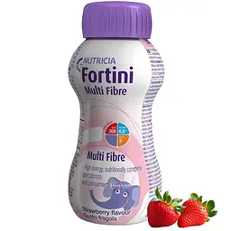 Дитяче ентеральне харчування Nutricia Fortini Multi Fibre зі смаком полуниці 200 мл