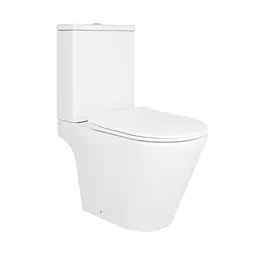 Унітаз підлоговий Qtap Dove Rimless безобідковий з сидінням Soft-close White QT06228380BW, Білий