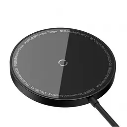 Бездротовий зарядний пристрій Baseus Simple Xiaomini3 Magnetic Wireless Charger 15W CCJJ040001 Black