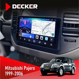 Штатна магнітола Mitsubishi Pajero 1999-2006 Decker D9-006 4x64, 4G Decker (НФ-00003747)