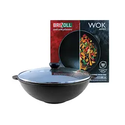 Сковорода чавунна Brizoll WOK W30-6 4,7л 30 см - мініатюра 9