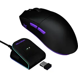 Миша Hellyberry HM47 Wireless Black/Violet - мініатюра 8